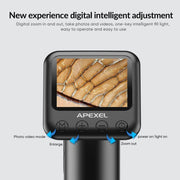 Apexel APL-MS008 Circuit Board Detection Amplification Delay Photography HD Microscopic Lens With Screen(Black)