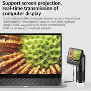 Apexel APL-MS008 Circuit Board Detection Amplification Delay Photography HD Microscopic Lens With Screen(Black)