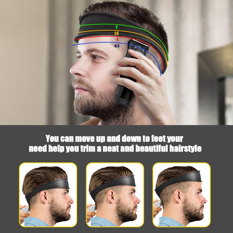 Salon Neck Hair Line Guide Barber Trim Ruler Hair DIY Tool Hair Trimming Template Tools(Grey)