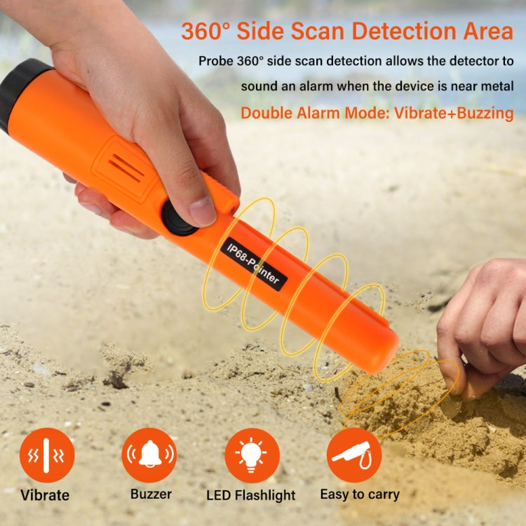 IP68-Pointer Handheld Metal Detector 3M Water-resistant Positioning Stick