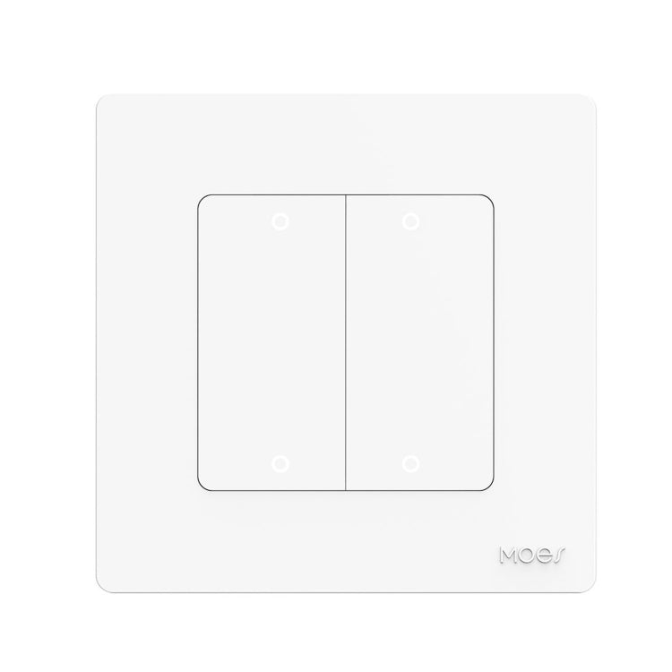 Tuya ZigBee Smart Single-fire Zero-fire Sharing Timing Voice Wall Switch EU Plug, Style: 4 Ways (White Scene Casual Post)