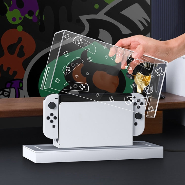 035 for Nintendo Switch/Oled Game Console Display Dustproof Cover, Spec: Black Label