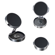 Multi-Angle Positioning Car Folding Circular Car Magnetic Suction Bracket(Silver)