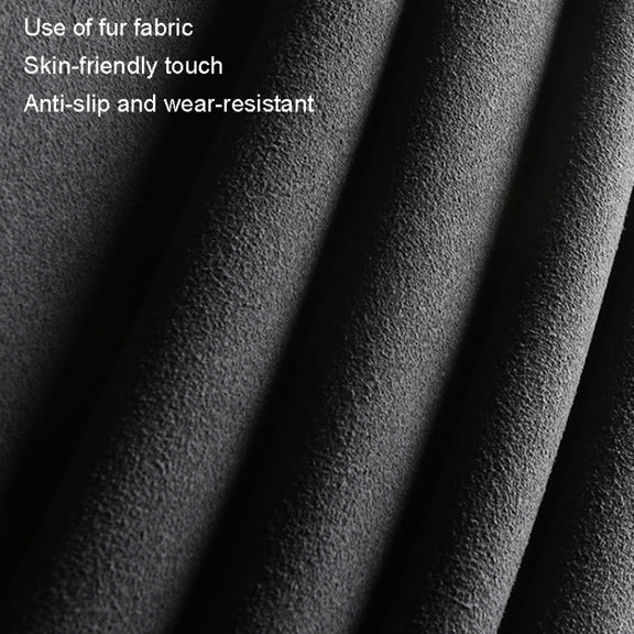 Turned Fur D Type Steering Wheel Cover, Size: 38cm(Gray)