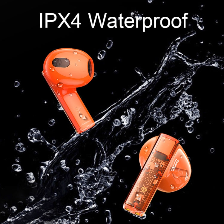 REMAX CozyBuds 6C TWS Transparent Cabin Low Delay Wireless Bluetooth Headset(Orange)