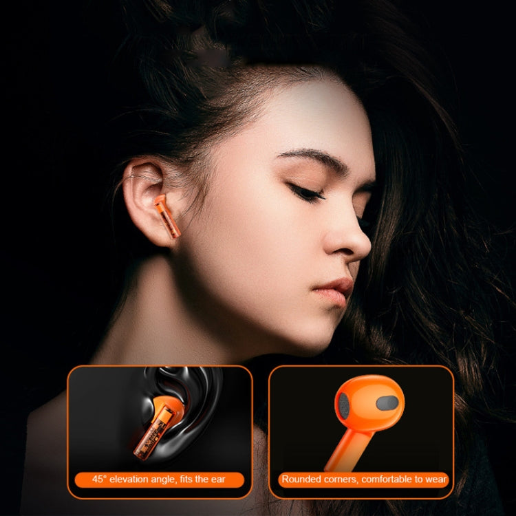 REMAX CozyBuds 6C TWS Transparent Cabin Low Delay Wireless Bluetooth Headset(Orange)