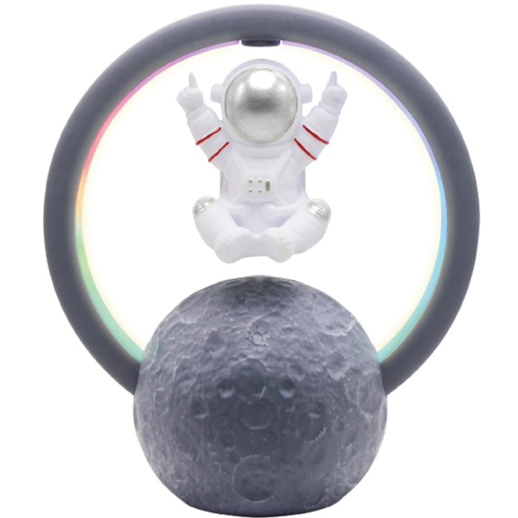 Y-598 Suspended Astronaut Bluetooth Speaker RGB Light Subwoofer Ornament,Spec: 598A Silver
