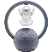 Y-598 Suspended Astronaut Bluetooth Speaker RGB Light Subwoofer Ornament,Spec: 598B Silver