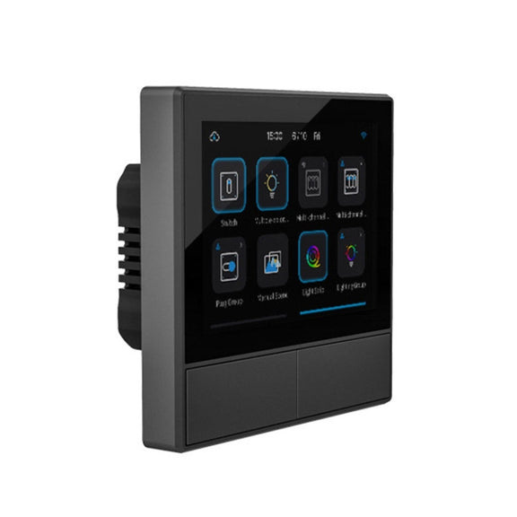Sonoff NSPanel WiFi Smart Scene Switch Thermostat Temperature All-in-One Control Touch Screen, EU Plug(Black)