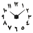 M030 India Digital Hanging Clock Home Decoration DIY Acrylic Clock(Black) - DIY Clocks by PMC TechLife | Online Shopping South Africa | PMC TechLife | Buy Now Pay Later Mobicred