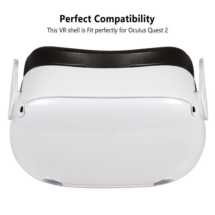 For Oculus Quest 2 VR Front Cover Protective Face Shell(Transparent)