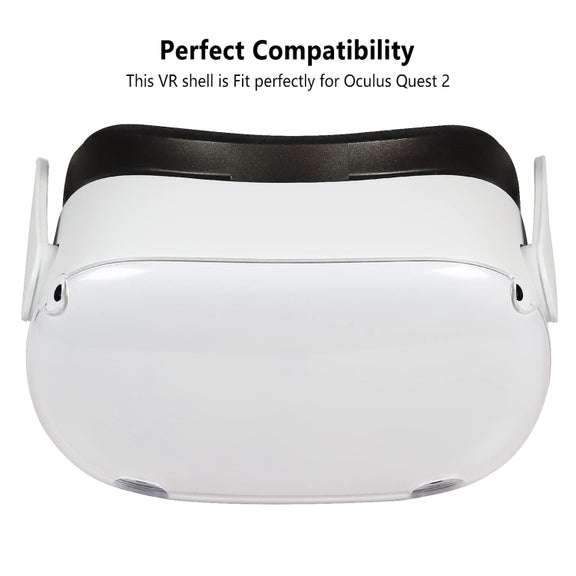 For Oculus Quest 2 VR Front Cover Protective Face Shell(Transparent)