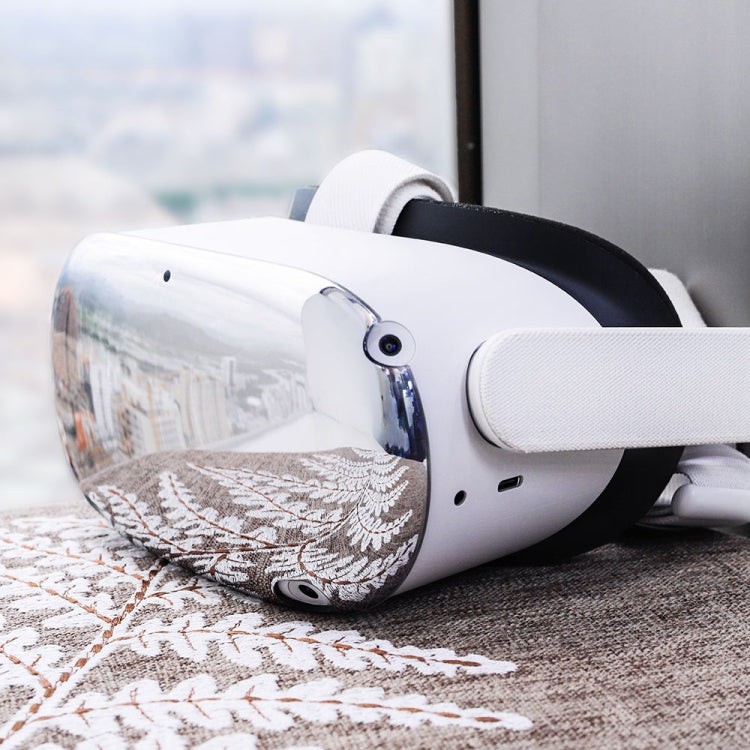 For Oculus Quest 2 VR Front Cover Protective Face Shell(Silver Plating)