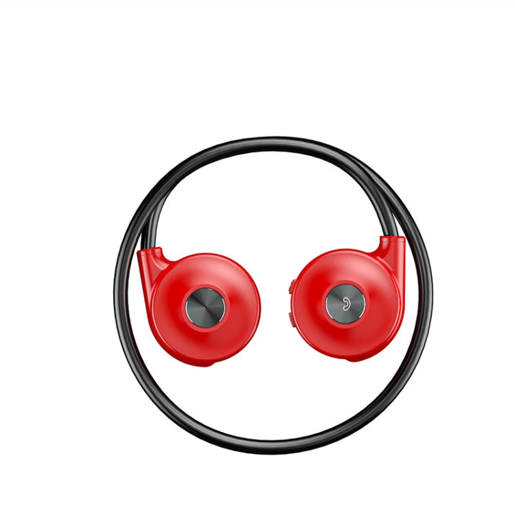 M1S Bone Conduction Stereo Vibrator Speaker Bluetooth Earphones(Red)