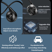 M1S Bone Conduction Stereo Vibrator Speaker Bluetooth Earphones(Red)
