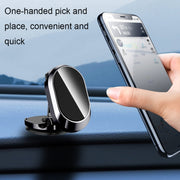 U18 Mini Car Foldable Rotating Magnetic Mobile Phone Navigation Holder(Black)
