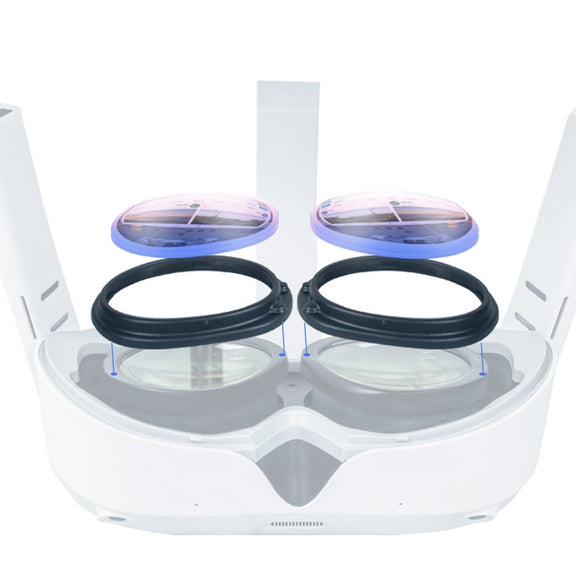 For Pico 4 Myopia Lens Magnetic Eyeglass Frame.Spec: Frame + Anti Blue Light Lens