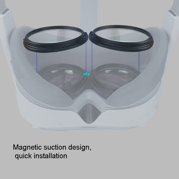 For Pico 4 Myopia Lens Magnetic Eyeglass Frame.Spec: Frame + Anti Blue Light Lens