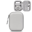 Baona BN-F003 Leather Digital Headphone Cable U Disk Storage Bag, Specification: Rectangular Gray - Digital Storage Bag by Baona | Online Shopping South Africa | PMC TechLife | Buy Now Pay Later Mobicred