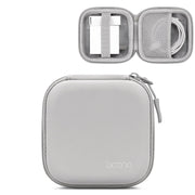 Baona BN-F017 Leather Digital Headphone Cable U Disk Storage Bag, Specification: Large Square Gray