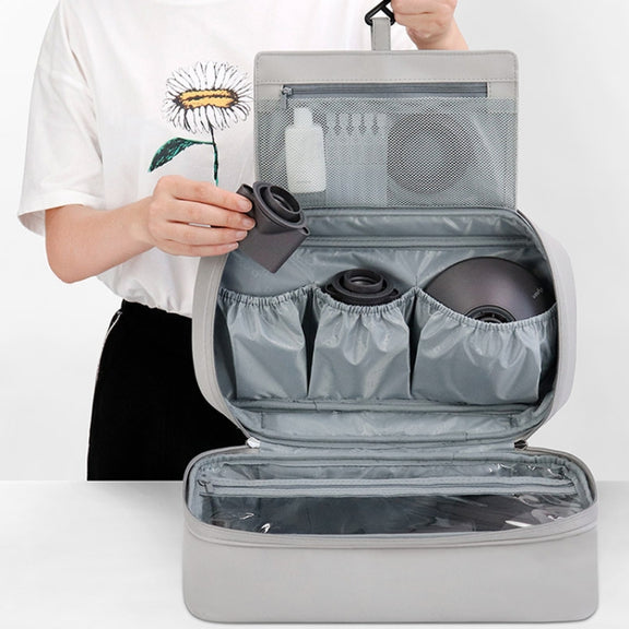 Baona BN-DS006 for Dyson Airwrap Multifunctional PU Leather Storage Bag(Grey)