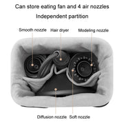 Baona DS-003 for Dyson Hair Dryer Complete Accessories PU Storage Bag(Black)