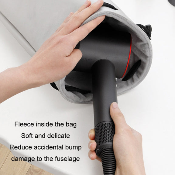 Baona DS-003 for Dyson Hair Dryer Complete Accessories PU Storage Bag(Black)