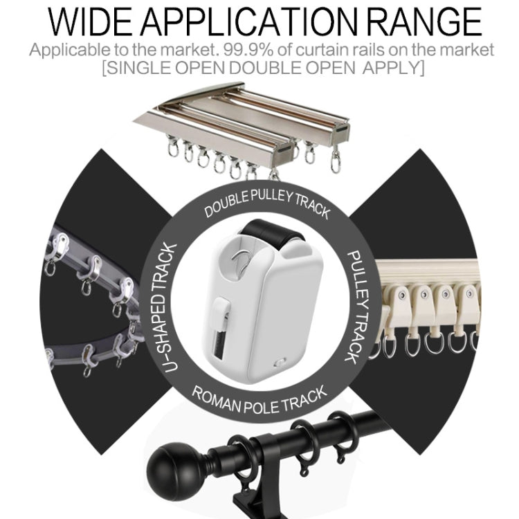 X101 Smart Home Automatic Curtain Machine With RC, Style: Track Model Single Host