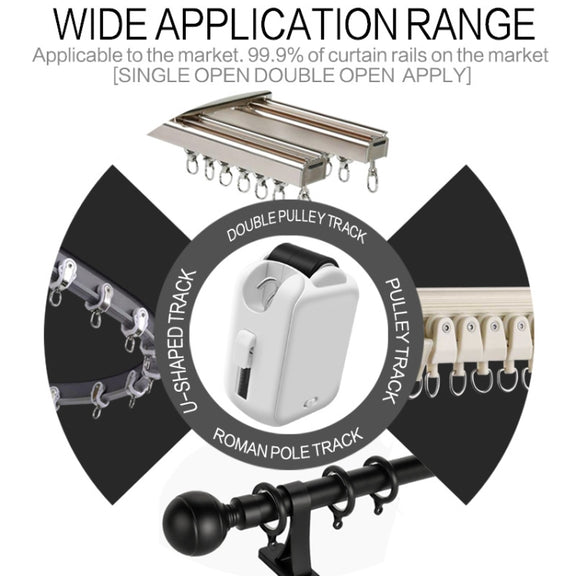 X101 Smart Home Automatic Curtain Machine With RC, Style: Roman Pole Model Double Host