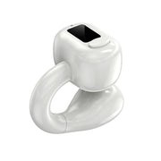 M10 IPX5 Water-resistant Ear Clip Bluetooth Earphones, Style: Single White