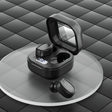 With Charging Bin Stereo Wireless Bluetooth Earphones, Style: BY18 Digital Display Black - Bluetooth Earphone by PMC TechLife | Online Shopping South Africa | PMC TechLife