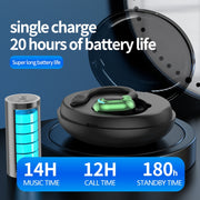 F8 Hanging Ear Stereo Wireless Bluetooth Earphones With Charging Bin(Red Single Ear)