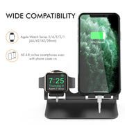 AhaStyle ST04 Aluminum Alloy Charging Base, For 4-8 inch Smart Phone&Apple Watch Series(Silver)
