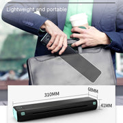 M08F Bluetooth Wireless Handheld Portable Thermal Printer(Black A4 Version)