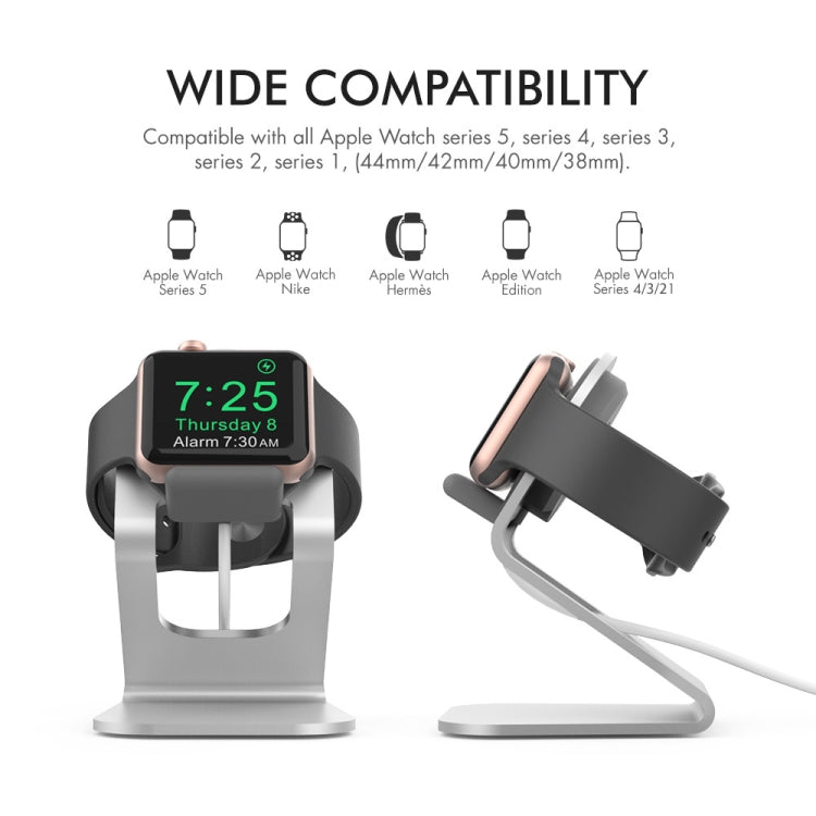 AhaStyle ST03 For Apple Watch Series Aluminum Alloy Stand Base(Silver)