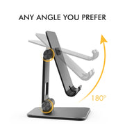 AhaStyle ST01 Double Swivel Aluminum Alloy Convenient Phone Charging Stand Base(Silver)