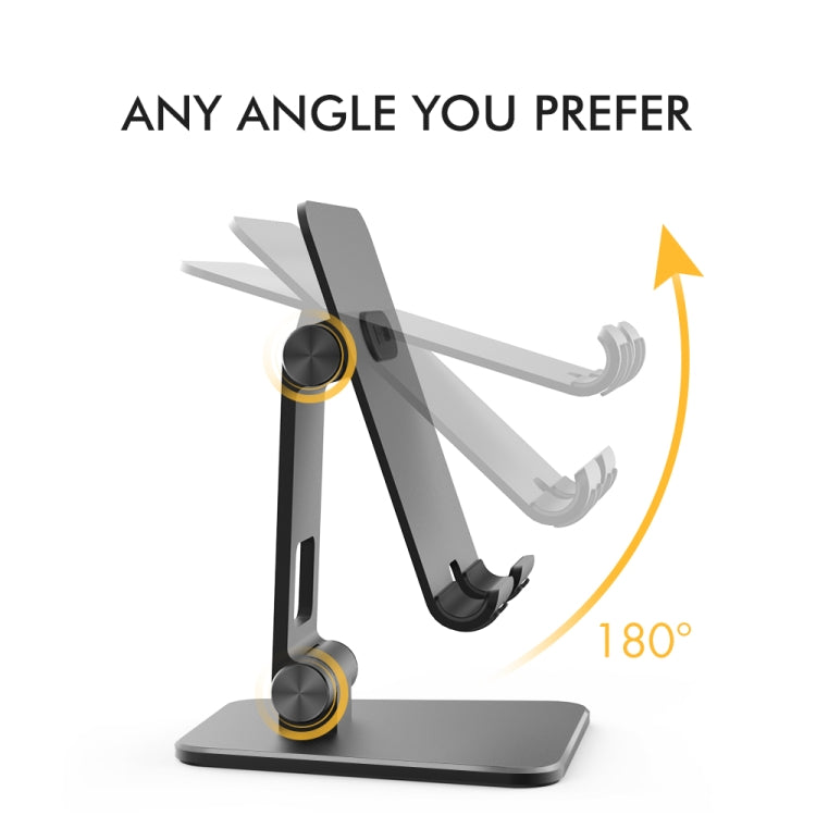 AhaStyle ST01 Double Swivel Aluminum Alloy Convenient Phone Charging Stand Base(Silver)