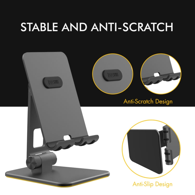 AhaStyle ST01 Double Swivel Aluminum Alloy Convenient Phone Charging Stand Base(Silver)