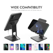 AhaStyle ST01 Double Swivel Aluminum Alloy Convenient Phone Charging Stand Base(Silver)
