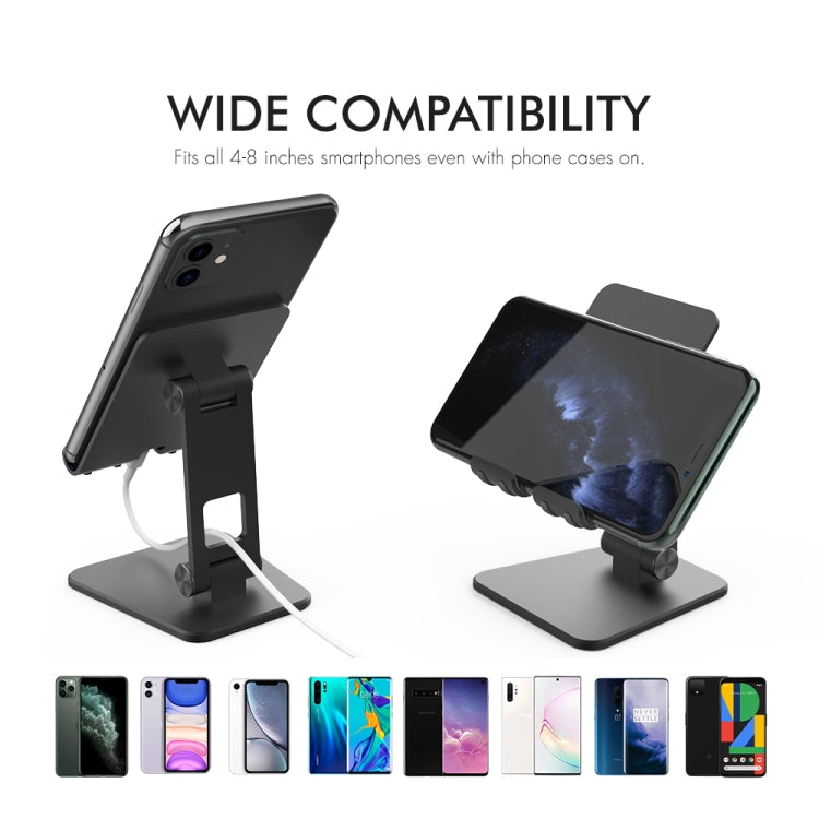AhaStyle ST01 Double Swivel Aluminum Alloy Convenient Phone Charging Stand Base(Silver)