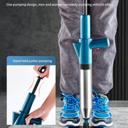 Toilet Pipe Dredger Toilet Sewer Floor Drain Clogged Household High Pressure Pneumatic Tool(Gray)