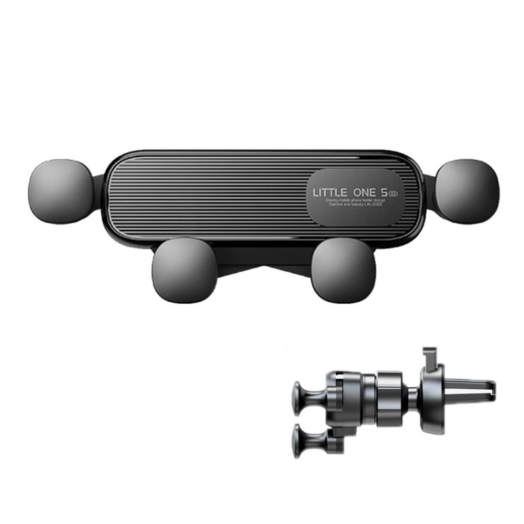 S03 Vehicle Air Outlet Gravity Navigation Mobile Phone Holder, Color: Black Eagle Mouth