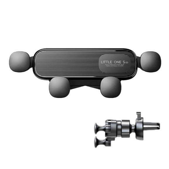 S03 Vehicle Air Outlet Gravity Navigation Mobile Phone Holder, Color: Black Eagle Mouth
