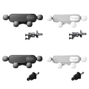 S03 Vehicle Air Outlet Gravity Navigation Mobile Phone Holder, Color: White Eagle Mouth