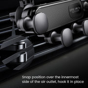 S03 Vehicle Air Outlet Gravity Navigation Mobile Phone Holder, Color: White Eagle Mouth