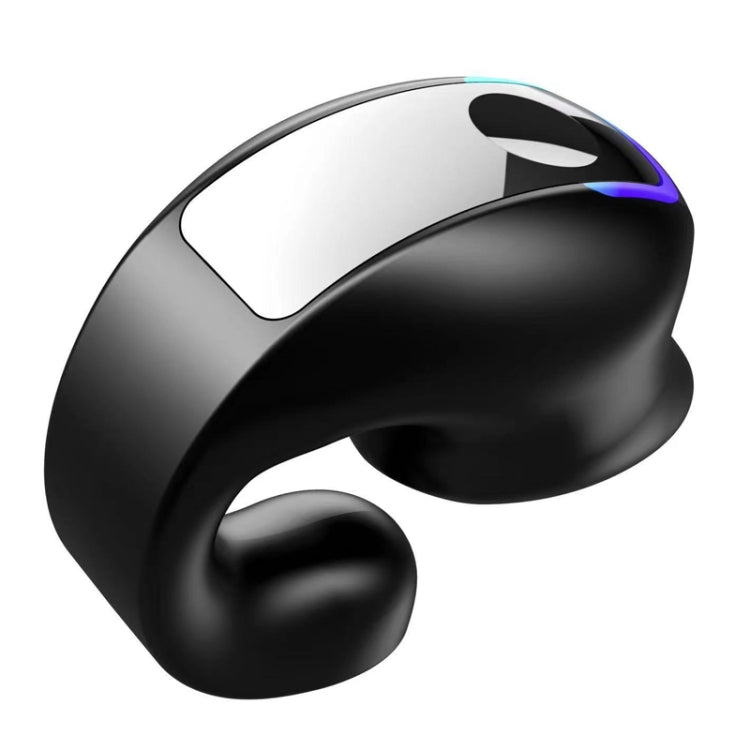 GD28 IPX4 Water-resistant Single-ear Lightweight Clip Ear Bluetooth Earphone(Black)