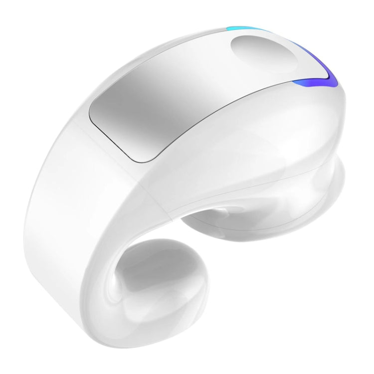 GD28 IPX4 Water-resistant Single-ear Lightweight Clip Ear Bluetooth Earphone(White)