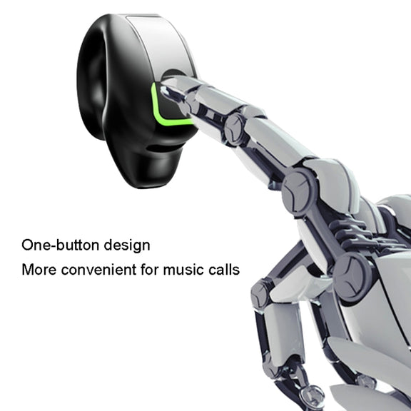 GD28 IPX4 Water-resistant Single-ear Lightweight Clip Ear Bluetooth Earphone(Black)