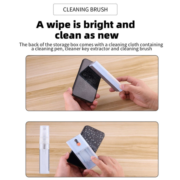 Q6S 10-in-1 Bluetooth Headphone Cleaning Pen Mobile Computer Keyboard Screen Digital Camera Cleaning Kit(White)
