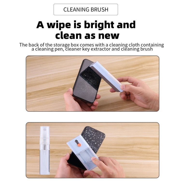 Q6S 10-in-1 Bluetooth Headphone Cleaning Pen Mobile Computer Keyboard Screen Digital Camera Cleaning Kit(Blue)